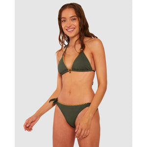 Santafe Dimka Embroidered Tie Side Bikini Bottom