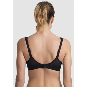 Active Classic Support Wirefree Sports Bra-Black