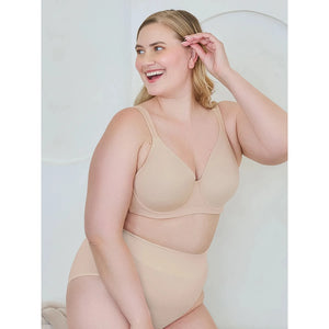 Brigitte Padded Full Coverage Wireless Plus Size Bra