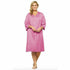 Plus Size Button Front Knee Length Robe