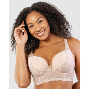 Pearl Underwired Longline Plunge Bra - Style Gallery