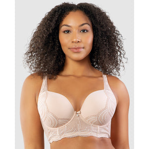 Pearl Underwired Longline Plunge Bra - Style Gallery