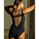 Tamara Embroidered Back Sleeveless Lingerie Bodysuit - Style Gallery