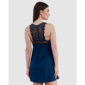 Short Viscose & Lace Nightie with Bust Support - Style Gallery