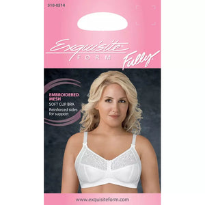 Fully® Soft Cup Supportive Wirefree Bra With Embroidery - Style Gallery