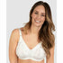 Satin Wide Strap Wireless Minimiser Bra