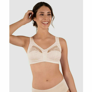 Plus Size Wide Strap Soft Cup Wirefree Bra - Style Gallery