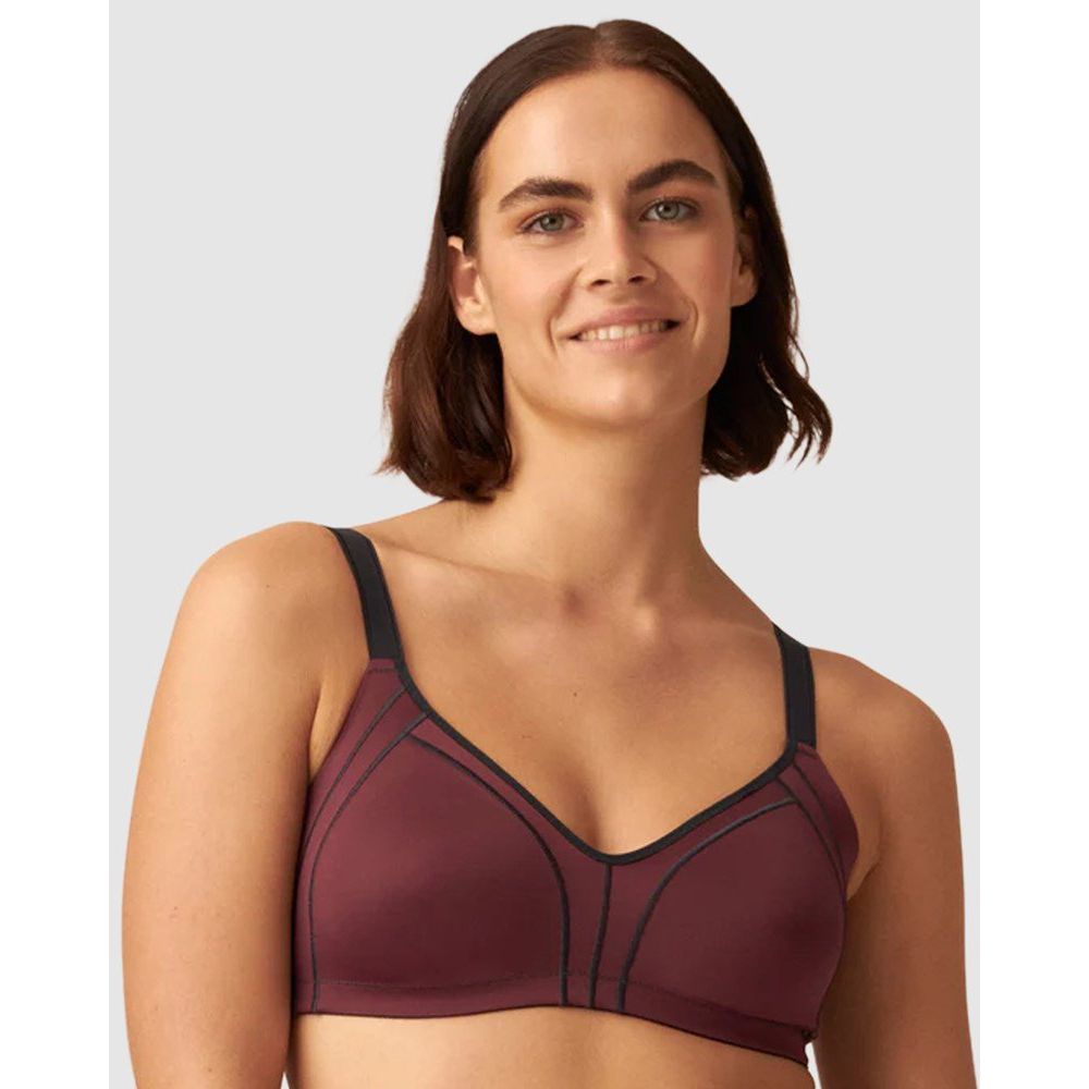 Side Smoothing Organic Cotton Wirefree Minimiser Bra by Naturana