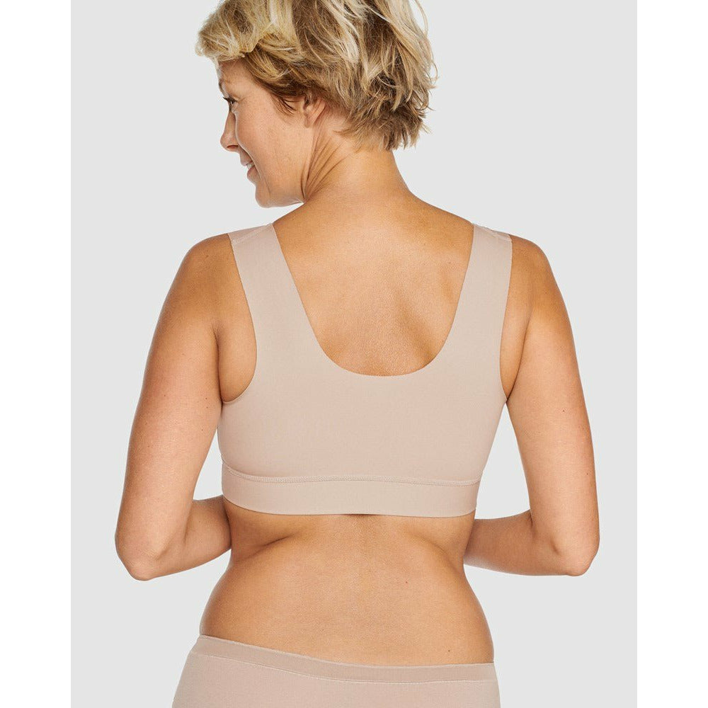 Wellness Cotton Wirefree Front Close Bra