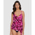 Camille Asymmetrical Draped Tankini Top