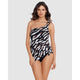 Zimbabwe Amal Convertible One Shoulder Swimsuit & Swimdress - Style Gallery