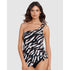 Zimbabwe Amal Convertible One Shoulder Swimsuit & Swimdress