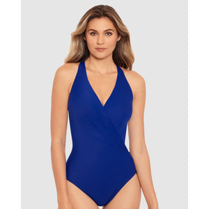 Rock Solid Wrapsody Halter Neck Shaping Swimsuit - Style Gallery