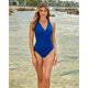 Rock Solid Wrapsody Halter Neck Shaping Swimsuit - Style Gallery