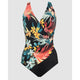 Oceanus One Piece V Neck Shaping Swimsuit - Style Gallery