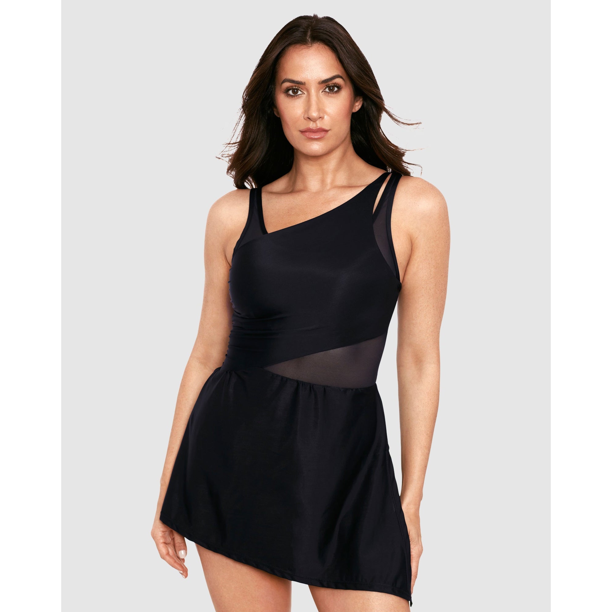 Network Alina Asymmetric Tummy Control Swimdress