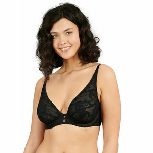 Hirondelle Underwired Lace Plunge Bra - Style Gallery