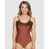 Pure Underwired One Piece Swimsuit with Lace Ruffle