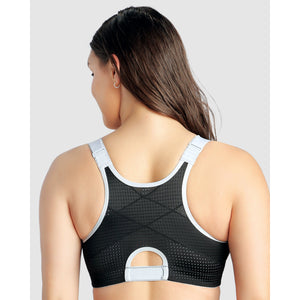 Wave Wirefree Zip Front Sports Bra - Style Gallery